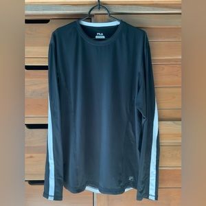 FILA Men's XL Reflective Long Sleeve Performance Tee
